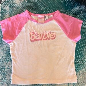 Forever 21 Barbie Tee in Pink and White
